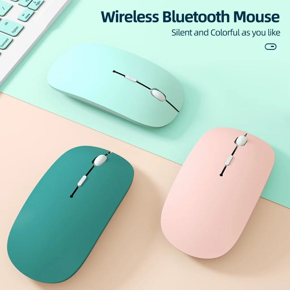 Mouse Bluetooth Silencioso Marcaron Óptico Sem Fio para Computador Notebook iPad Samsung Tablet Universal Rato Silencioso