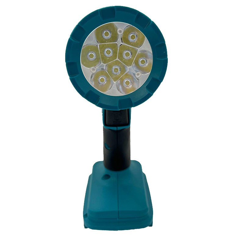 Luz de trabalho LED sem fio Makita Lanterna recarregável Ferramentas elétricas com bateria de 18V Ferramenta de holofote para ambientes internos e externos noturnos