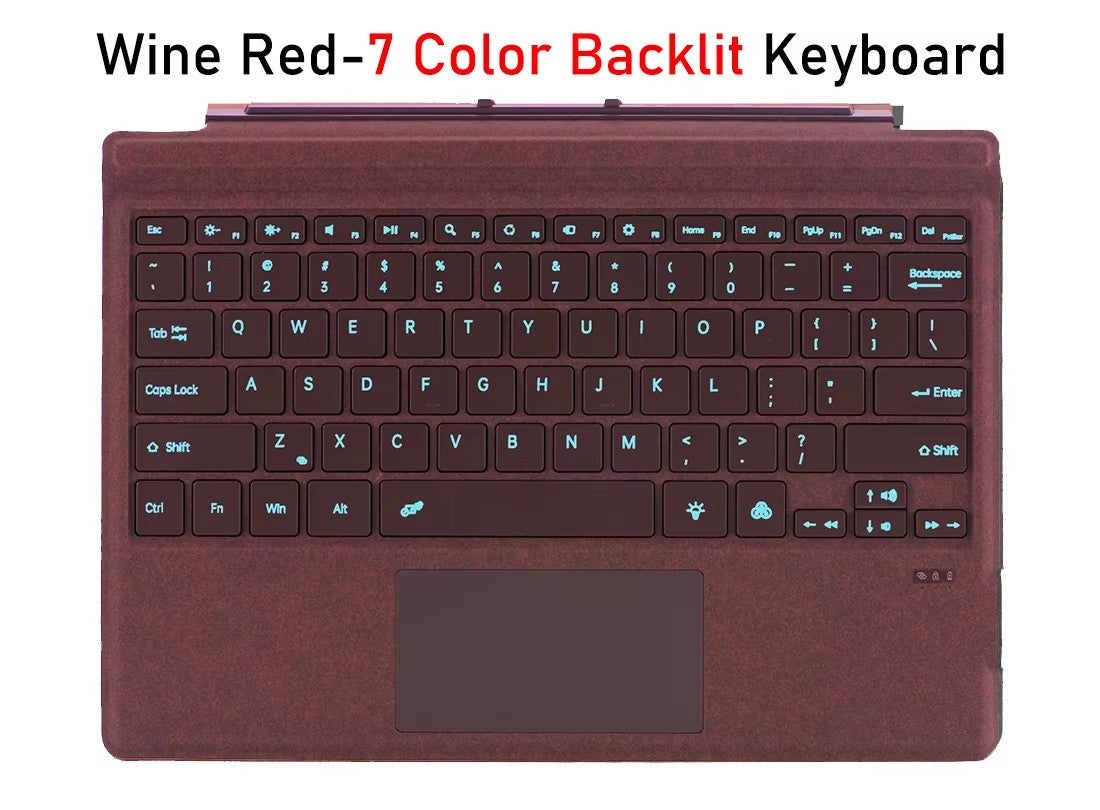 Wireless Bluetooth Keyboard For Microsoft Surface Pro 3 4 5 6 7 7+,Detachable Slim Type Cover Keyboard Trackpad For Surface Pro