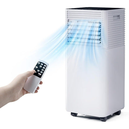 Ar-Condicionado Portátil 10000 BTU Resfria até 37 m² com Funções de Ventilador e Desumidificador, Controle Remoto para