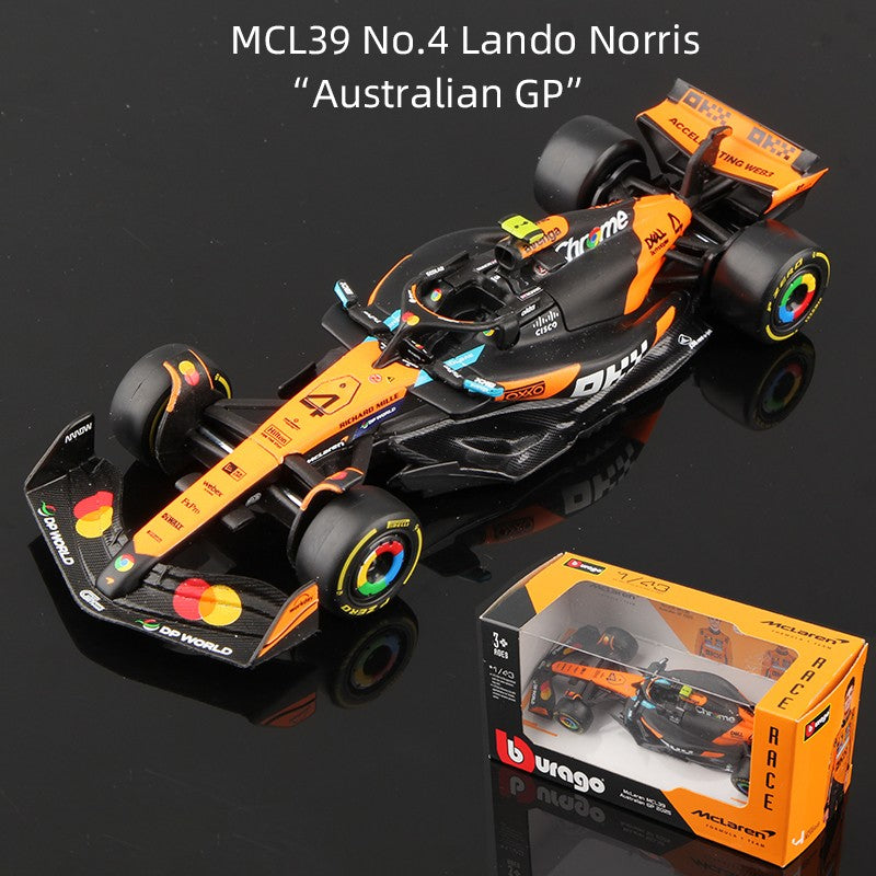 Bburago 1:43 2025 F1 Carro de Liga Modelo Fórmula Corrida Miniatura Brinquedo SF25 RB21 W16 MCL39 Red Bull Mercedes Ferrari McLaren