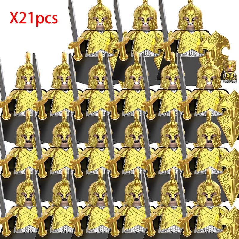 Lord of the Rings Elfos Orcs Exército Anões Rohan Mini Bonecos de Ação Blocos de Montar Brinquedos para Crianças Presente de Aniversário