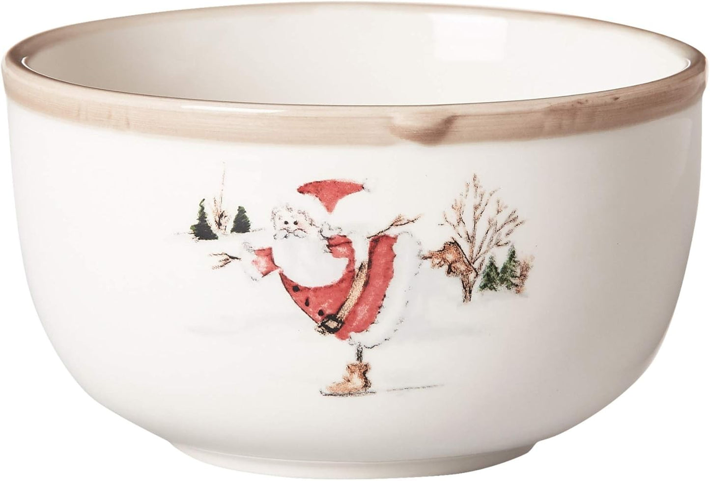 Christmas Twig Holiday Dinnerware Set – 20-Piece Christmas-Themed Earthenware Dinner Party Collection, Unique Gift Idea for Chri