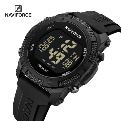 NAVIFORCE Brand Original Men Fashion Watch Water Resistant Personality Wristwatches Luxury Silicone Strap Electronic Clock 2024