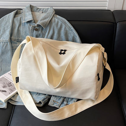 Sports Fitness Bag for Women, Wet and Dry Separation Swimming Bag, Large Capacity Satchel Short-Distance Travel Bag, Travel Luggage Storage Bag, Including Shoe Compartment, Yoga Bag, Work Bag