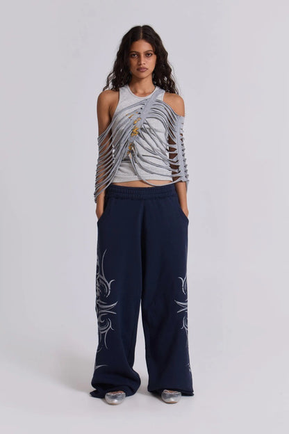 Harajuku Fashion Striped Sweatpants Men Women Baggy Trend Pants Retro Casual Comfortable Durable Training Outdoor Running Pants