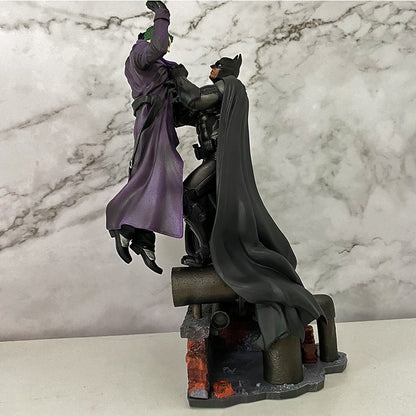 Boneco Articulado Batman VS Coringa Coleção Arkham Brinquedos Modelo Quadrinhos Anime Bruce Wayne Coringa Estatueta Com Base Estátua Grande