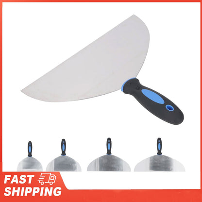 Espátula de Aço Inoxidável Ferramenta Raspador de Massa Papel de Parede Tinta Decalques Raspador de Gesso com Furo para Pendurar para Reparo de Drywall