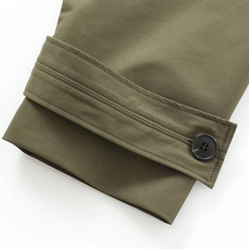 HXAO Green Warm Winter Hooded Jackets Women's 2024 Autumn Outdoor Oversized Bomber Jacket Coats Demi-Season Windbreak Outerwears