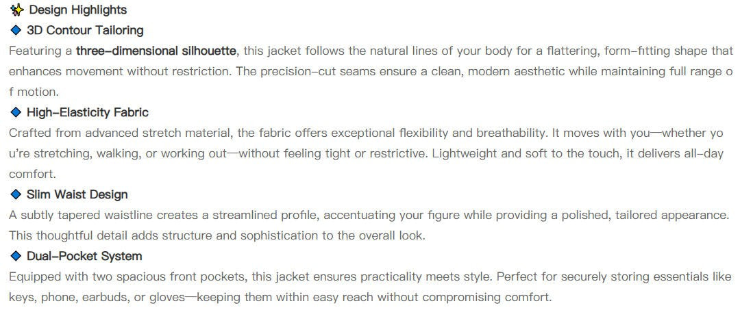 Women's Stand-up Collar Long Sleeve Zipper Jacket for Running Cycling Outdoor Pilates Yoga Fitness Slim Fit Autumn/Winter