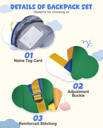 Cute Backpack for Boys & Girls, Lightweight Waterproof School Bag, Perfect for Daycare, Preschool, Kindergarten, Hiking & Travel