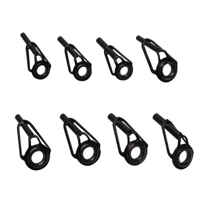 8/80pcs/Box Fishing Rod Guide Tip Repair Kit Set DIY Eye Rings Stainless Steel Frames Ceramics TS Line Guide Ring