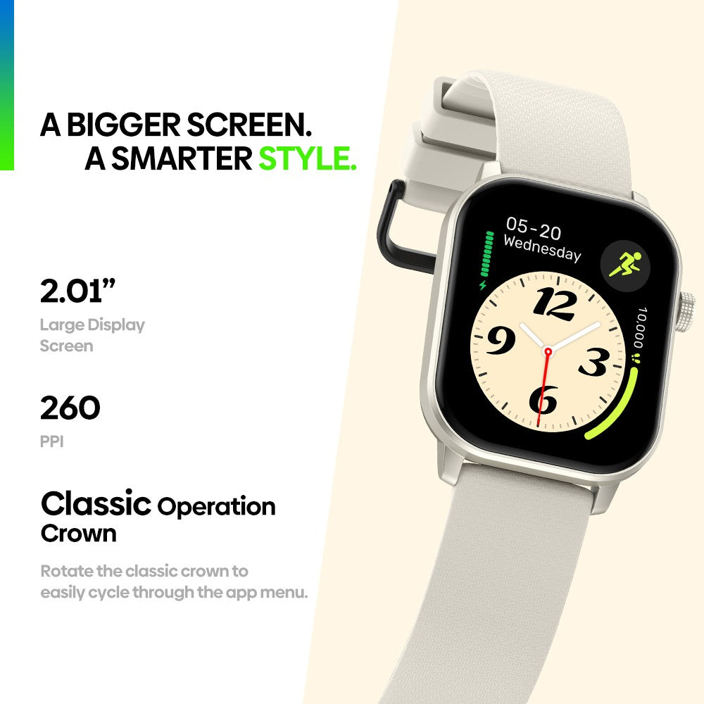 Novo Smartwatch Esportivo Zeblaze GTS 3 GPS 2,01" 2025 para Fazer/Receber Chamadas, Monitorar Frequência Cardíaca, SpO2 e Estresse