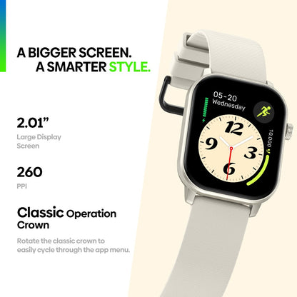 Novo Smartwatch Esportivo Zeblaze GTS 3 GPS 2,01" 2025 para Fazer/Receber Chamadas, Monitorar Frequência Cardíaca, SpO2 e Estresse