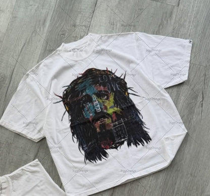 Y2K Summer Casual Loose T-shirt Men Street Hip-hop Harajuku Retro Fashion Oversized Short-sleeved High Street Fashion Clothing