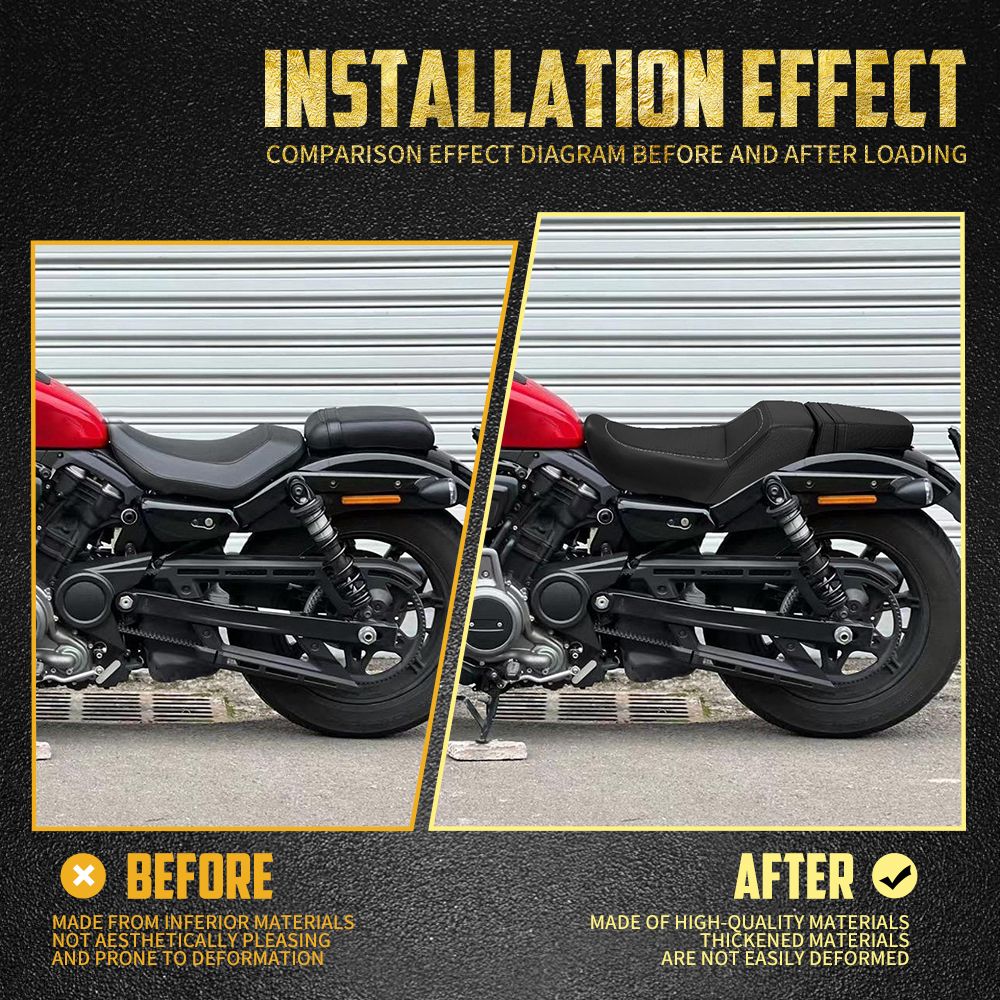 Assento de motorista e passageiro para motocicleta Harley Nightster RH975 2022-2024 Nightster Special RH975S 23-24