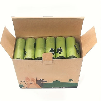 36 rolos de 540 sacos para dejetos de cachorro, à prova de vazamento, com estampa de pata, para limpeza de pets e uso externo