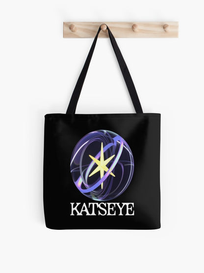 Katseye Tote Bag Korean Kpop Shopping Bag Print Original Design White Unisex Travel Canvas Casual Bag Commuting Portable Handbag