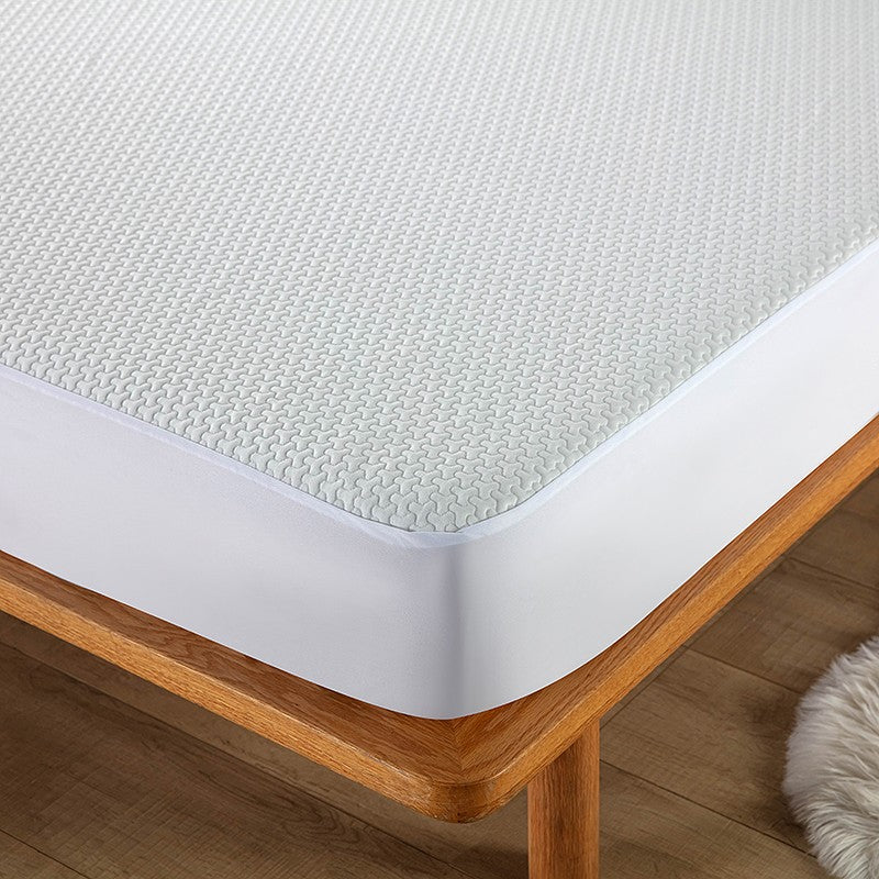 Protetor de colchão 100% impermeável premium, colchão 3D Air 290GSM, capa de colchão queen respirável e com proteção 360°