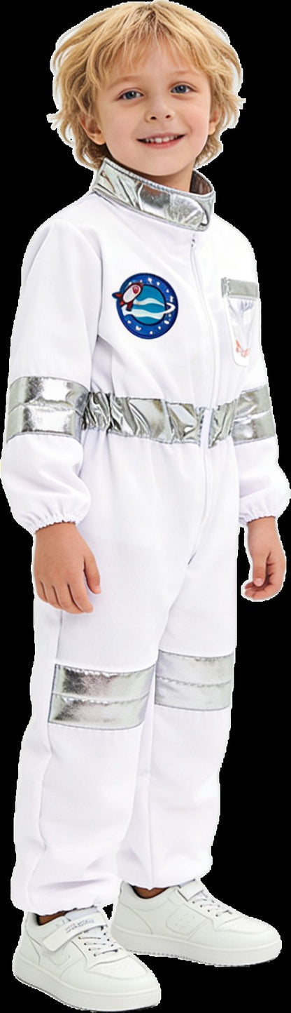 New Astronaut Boys Girls Cosplay Costume for Kids Spaceman Child Halloween Dress Up Children Rocket Jumpsuit Outfit Bodysuits