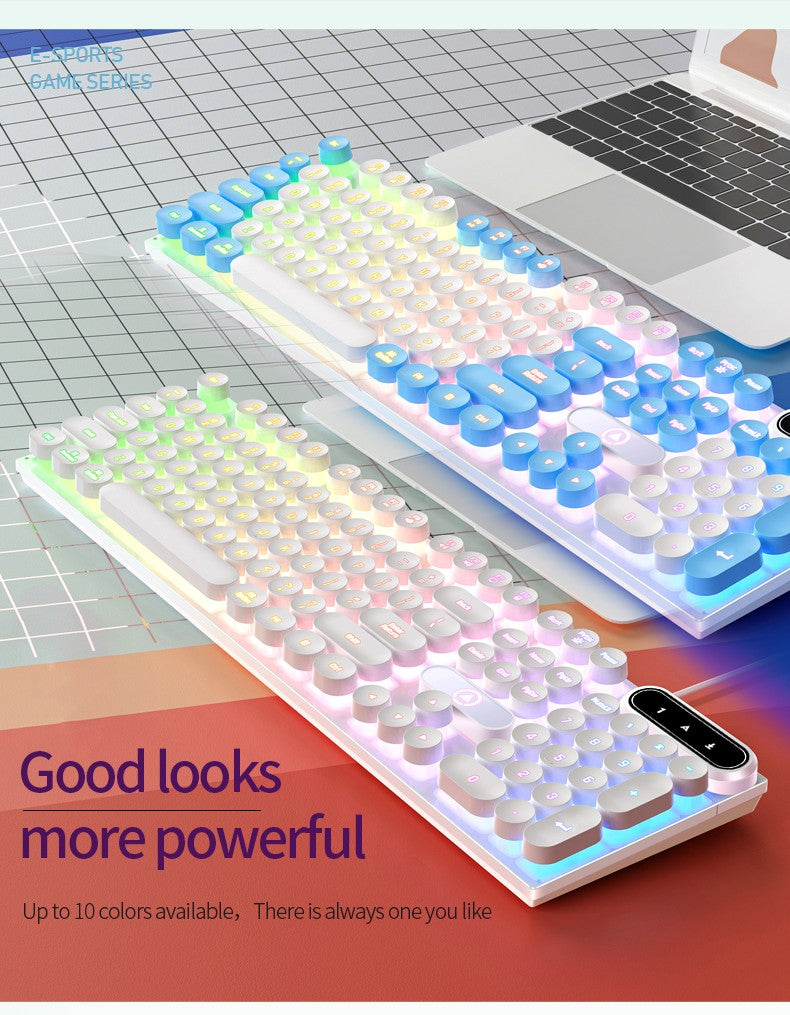 Teclado USB com Fio para Escritório, Digitação Silenciosa, Design Ergonômico para Casa/Negócios/Computador de Mesa, Compatível com PC/Notebook