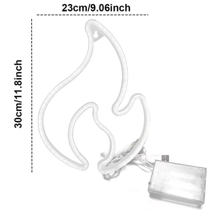 USB/Battery LED Neon Lights Sign for Wall Art Decor Heart Gaming Bar Bedroom Decoration Hanging Neon Sign Party Alien Night Lamp