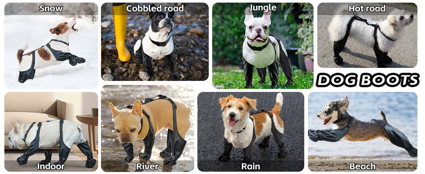 2025 Melhores Sapatos Antiderrapantes para Cães Protetores de Patas Botas de Chuva para Cães, Botinhas Impermeáveis e Antiderrapantes para Cães, Sapatos Meia Suspensório para Cães para Uso Externo