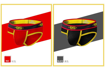 BS 4PC/LOT Men Briefs Sexy Underwear Male Underpants Men's Sexy Breathable Brief Pants Comfortable Men Briefs Underwear Cotton