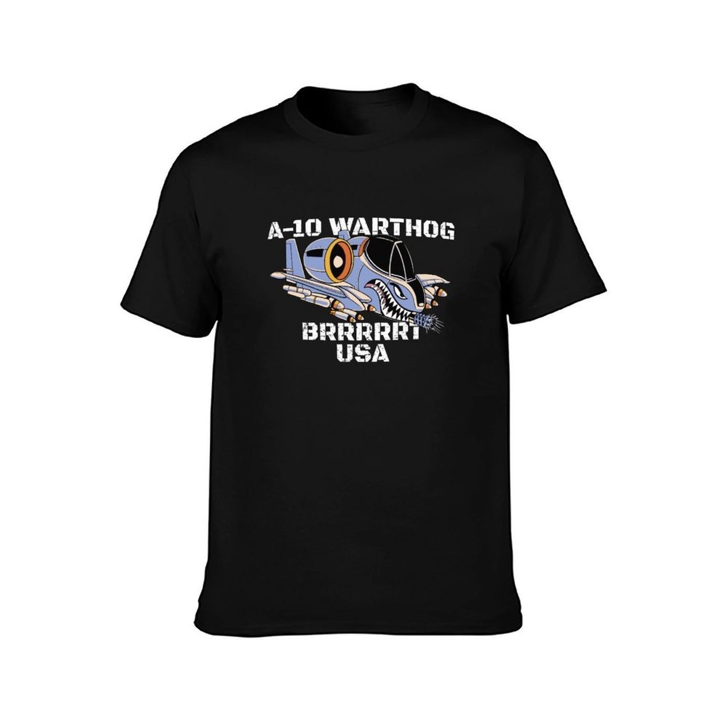 A-10 Warthog USA Flag Military Airplane A10 Thunderbird Gear T-Shirt man graphic t shirt T-Shirt
