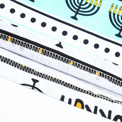 Hanukkah Pajamas Kids Pyjamas Boys Toddler Chanukah Candle Lgnite Nine Lamp Holders Homewear Infant Gift Clothes Winter Pjs