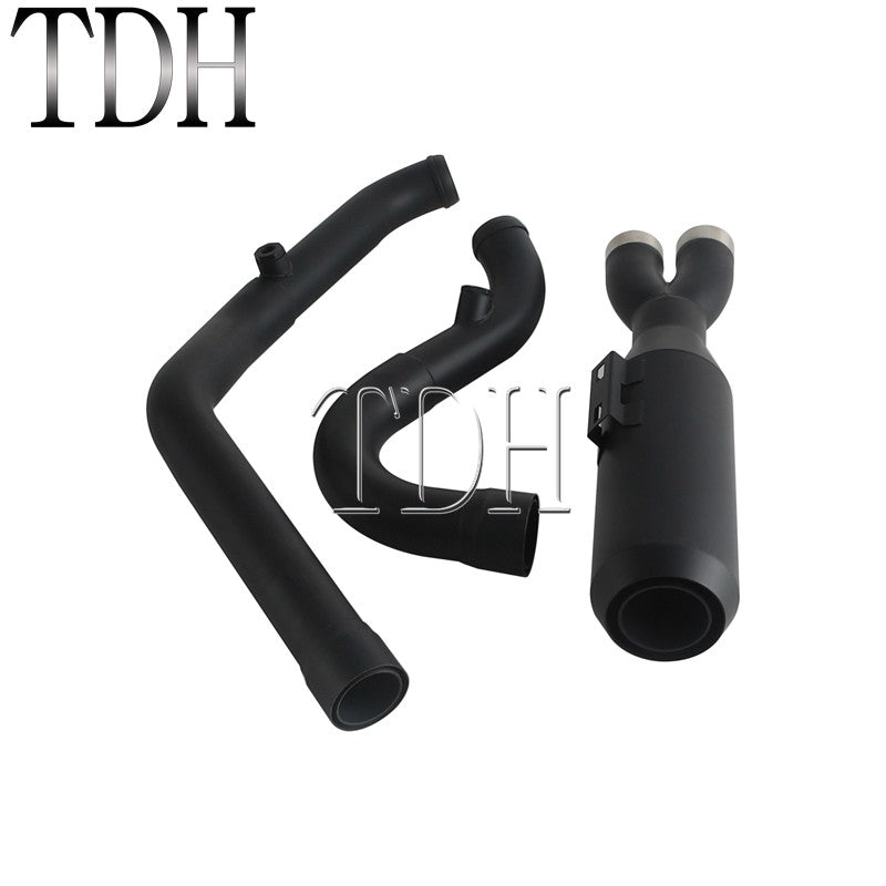 17-25 SC Project Exhaust System Kit Slip On Line 2-into-1 Full Complete Muffler For Harley Touring CVO Road Street Electra Glide