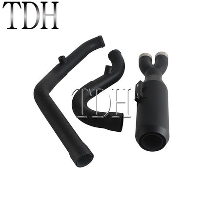 17-25 SC Project Exhaust System Kit Slip On Line 2-into-1 Full Complete Muffler For Harley Touring CVO Road Street Electra Glide