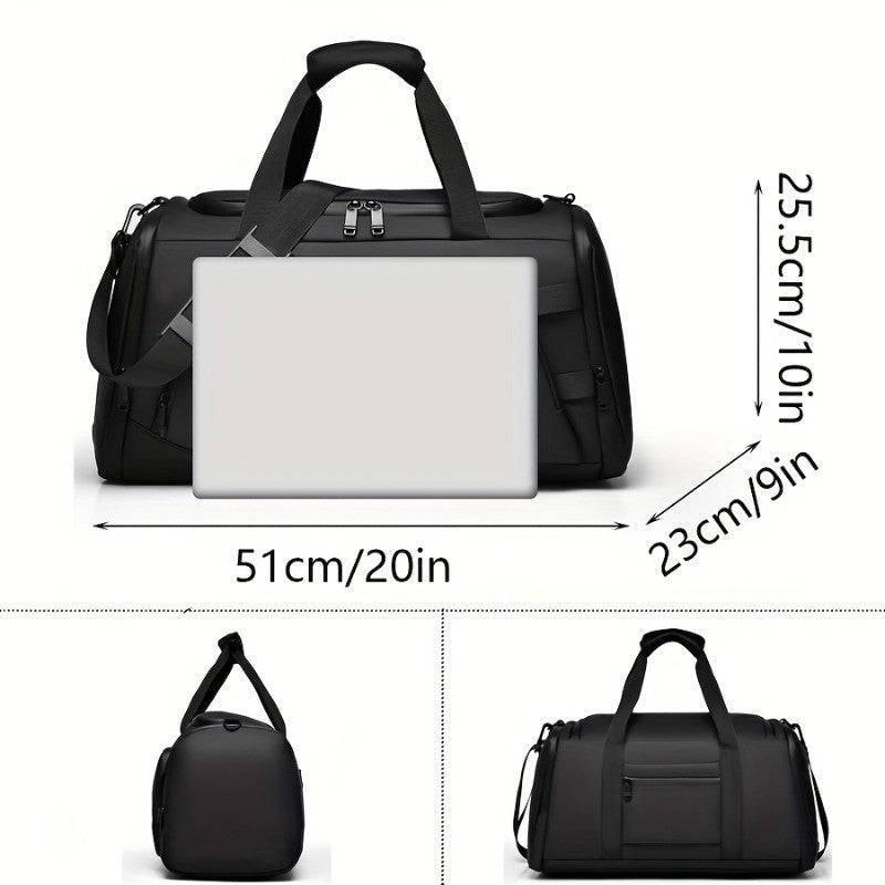 Large capacity multifunctional luggage bag with multiple compartments and shoe pockets,  casual sports and fitness bag