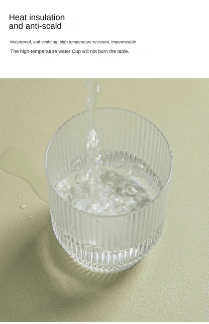 Leather Table cloth for Home Easy Clean Table Protector Waterproof Tea Coaster Large Desk Mat Anti-Slip Gamer Keyboard Mouse Mat