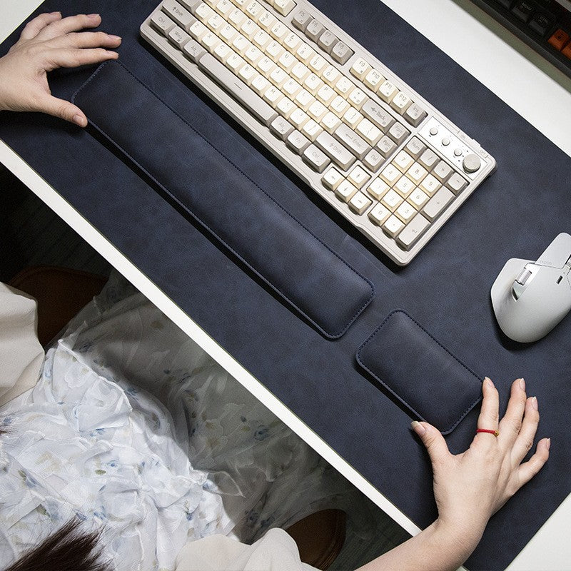 Desk Pad Waterproof PU Mouse Pad Large Mousepad Laptop Non-slip Desk Mat Keyboard Mats Mouse mat mouse wrist guard three pieces