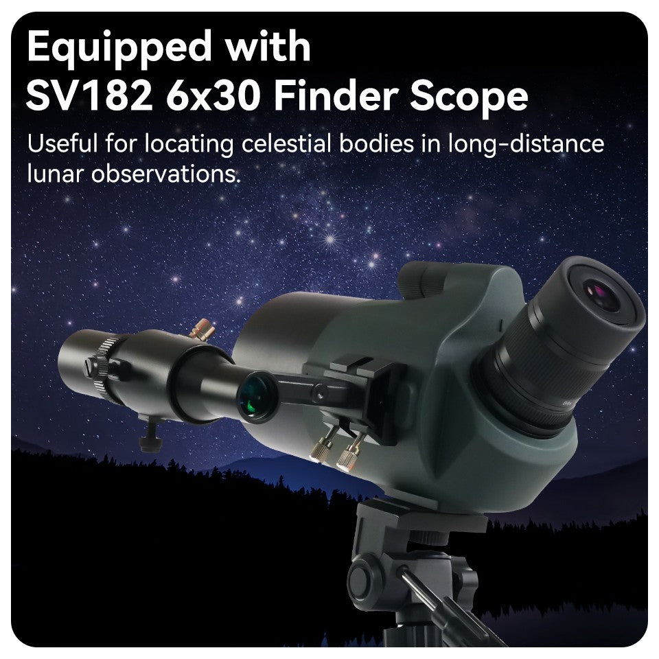 Telescópio/Luneta Compacto Svbony SV41Pro 28-84x80mm Mini Maksutov para Observação de Aves, Uso Terrestre e Astronômico