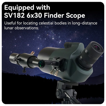 Telescópio/Luneta Compacto Svbony SV41Pro 28-84x80mm Mini Maksutov para Observação de Aves, Uso Terrestre e Astronômico