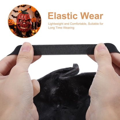 Halloween Pumpkin Mask for Face Realistic Costume Party Mask Scary Horror Pumpkin Dress-Up Face Masquerade Cover for Carnival