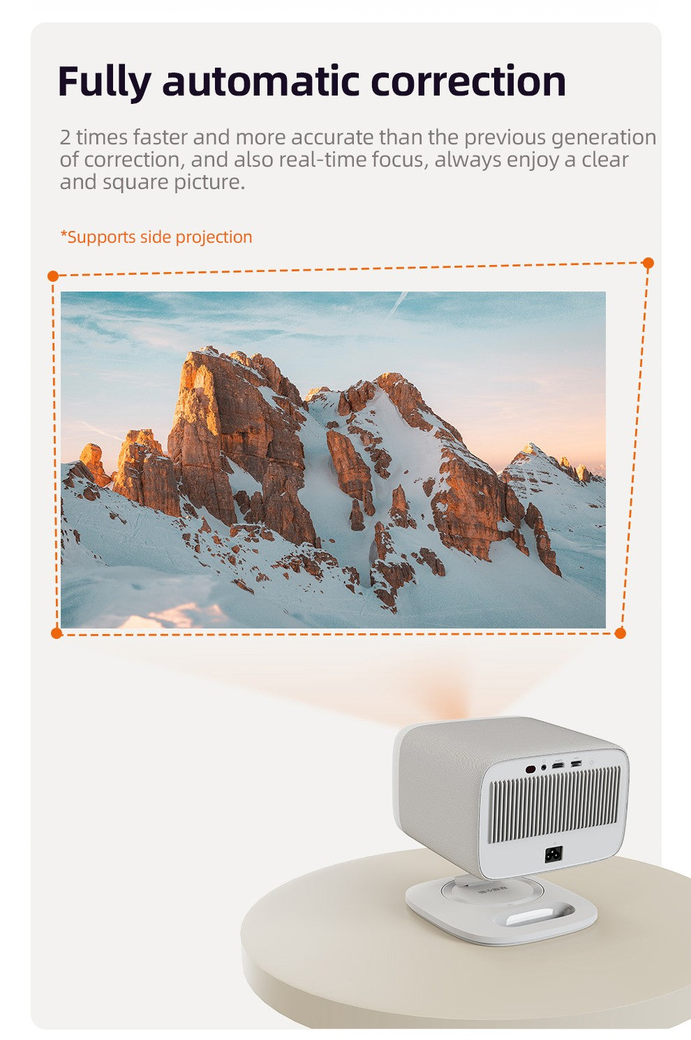 Original Lenovo Xiaoxin 100P Projector 1140 ANSI Auto Focus Wifi6 Smart Home Theater 360 PTZ Support 4K HD Portable Projector