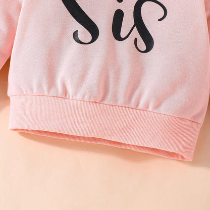 Comfort Fashion Spring-Autumn Baby 2-Piece Clothing Set Children Long Sleeve Hoodie and Color Blocked Pants Everyday Wear Sets