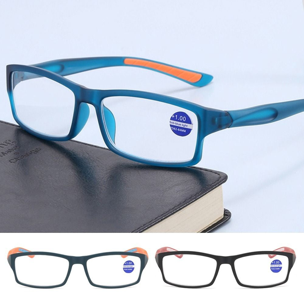 Sport Men Reading Glasses Ultralight Anti-blue Light Presbyopia Eyeglasses Women Men Far Sight Optical Eyewear Diopters +100+400