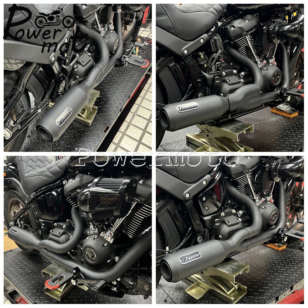 Motorbike Exhaust Pipes Exhaust Baffle Muffler For Harley M8 Softail Low Rider S T Fat Street Bob Standard Slim Deluxe 2018-2025