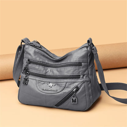 High Quality Soft Leather Luxury Purses and Handbags Women's Bag Designer Multi-pocket Crossbody Shoulder Bag for Women 2024 Sac