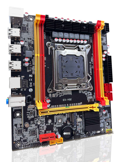 Conjunto de Placa-Mãe ZSUS X79 VG2 com Processador Intel LGA2011 Xeon E5 2630 V2 Memória RAM DDR3 1*16GB 1600MHZ ECC NVME M.2 SATA