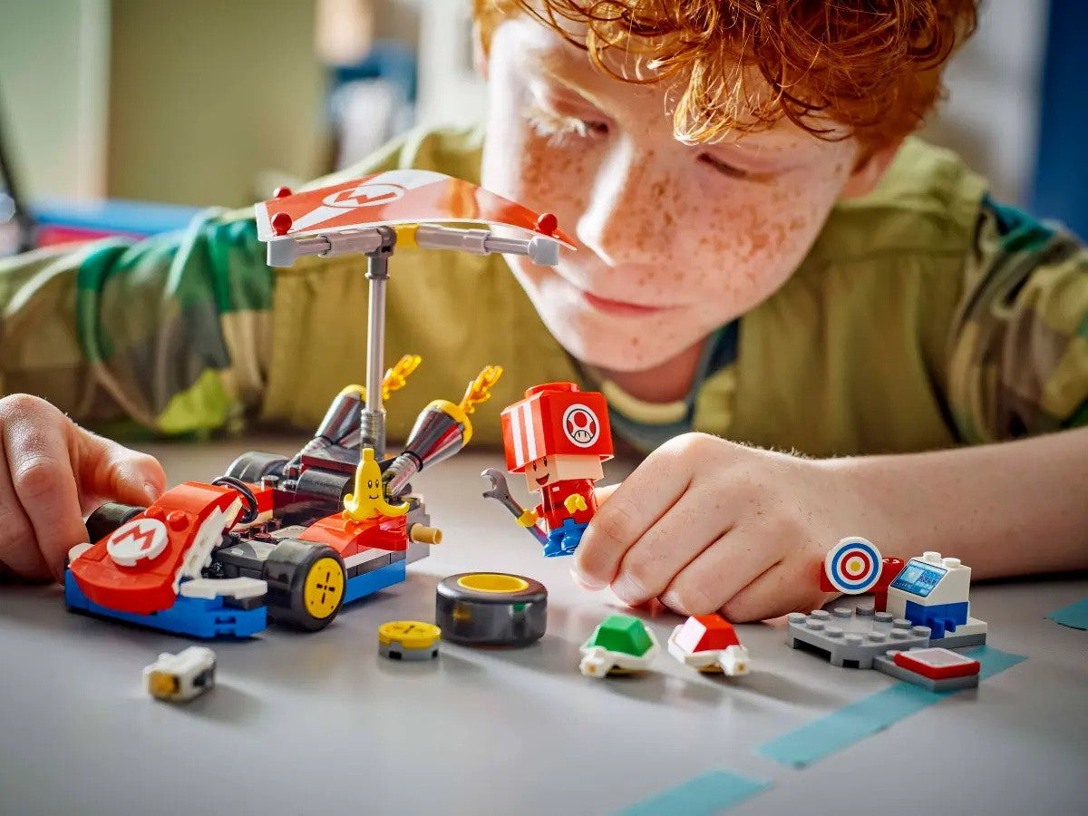 LEGO Blocos de Construção Série Super Mario 72032 Kart Padrão Quebra-cabeça Infantil Blocos de Construção Brinquedo de Presente