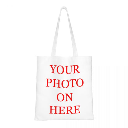 Customized Canvas Bags Shopper Shoulder Bag Big Women Designer Handbags Shopping Tote Casual Woman Students Beach Bag