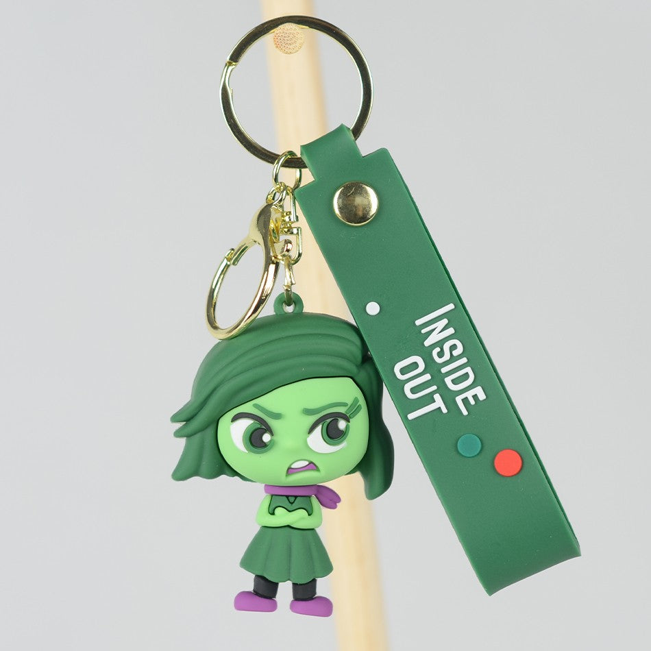 30 Peças/Conjunto Atacado Chaveiro Divertida Mente 2 Boneco de Personagem de Desenho Animado Fofo Chaveiro Pingente de Boneca de Personagem de Filme para Presente Infantil