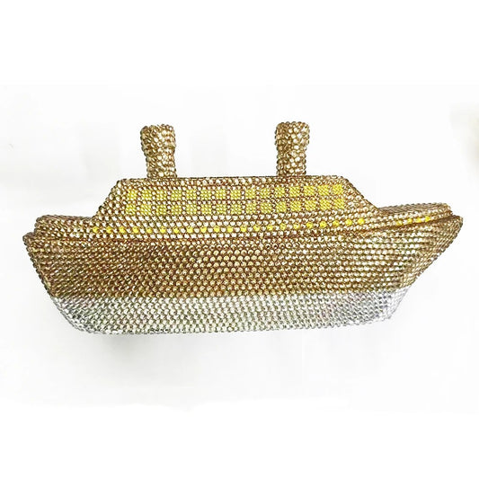 XIYUAN Ship Crystal Clutch Purse Red Blue Gold Women Gems Evening Party Bag Wedding Bridal Minaudiere Purses Rhinestones Handbag