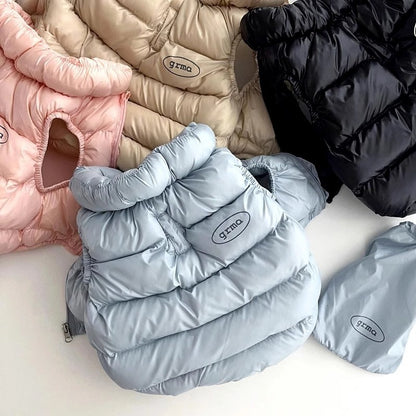 Roupas Sólidas de Cachorro da Moda Casaco de Cachorro Quente e Macio Colete de Inverno para Filhotes Jaqueta Impermeável para Gatos Fantasias de Estimação Suprimentos para Chihuahua