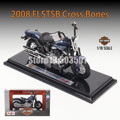 Maisto 1:18 Harley-Davidson Motorcycle 2022 Road King Fat Bob 114 Pan America 1250 Alloy Motorcycle Model Toy Car Collection